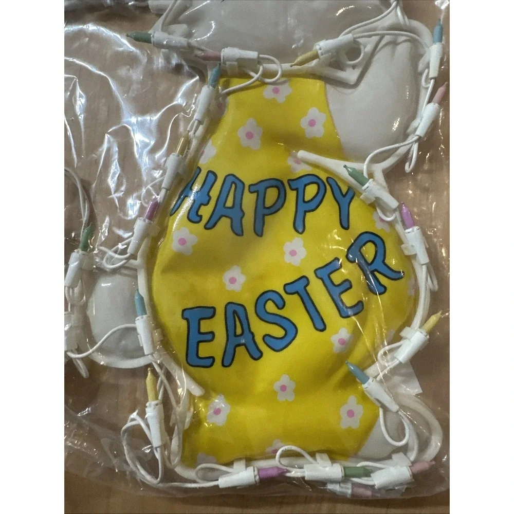 VTG Easter Parade Lighted Easter Sculpture Bunny Easter Eggs Happ Easter Sign